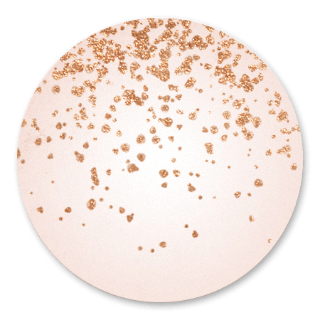 Roségouden glitters